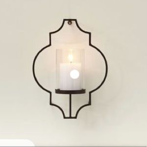Crate and Barrel Metal wall candle holder